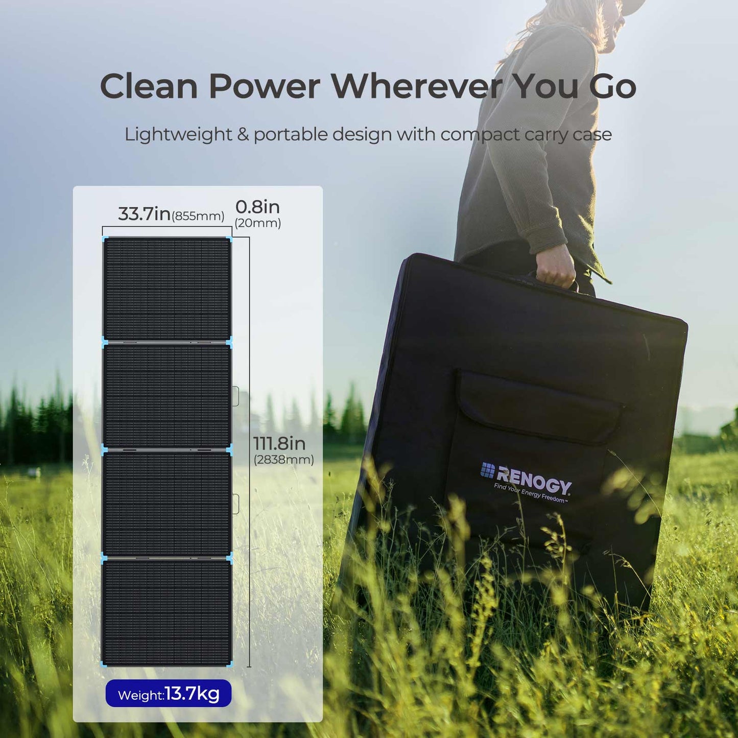 400W Lightweight Portable Solar Suitcase