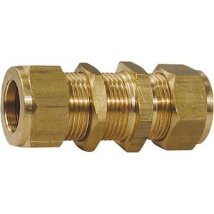 Brass Bulkhead Coupling 1/2" Tube 3/4"