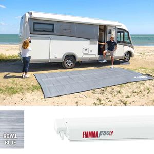 Fiamma F80L 450 Awning Polar White - Royal Blue (07840G03Q)