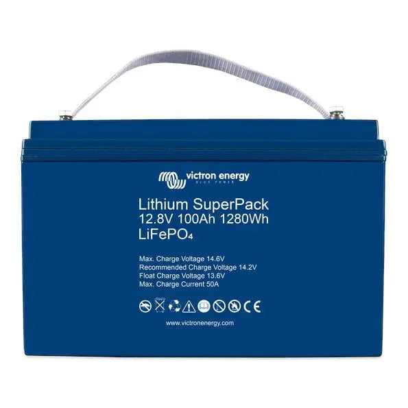 Victron 100Ah SuperPack Lithium Battery 12.8V | High Current LiFePO4 Crafty Camper Supplies