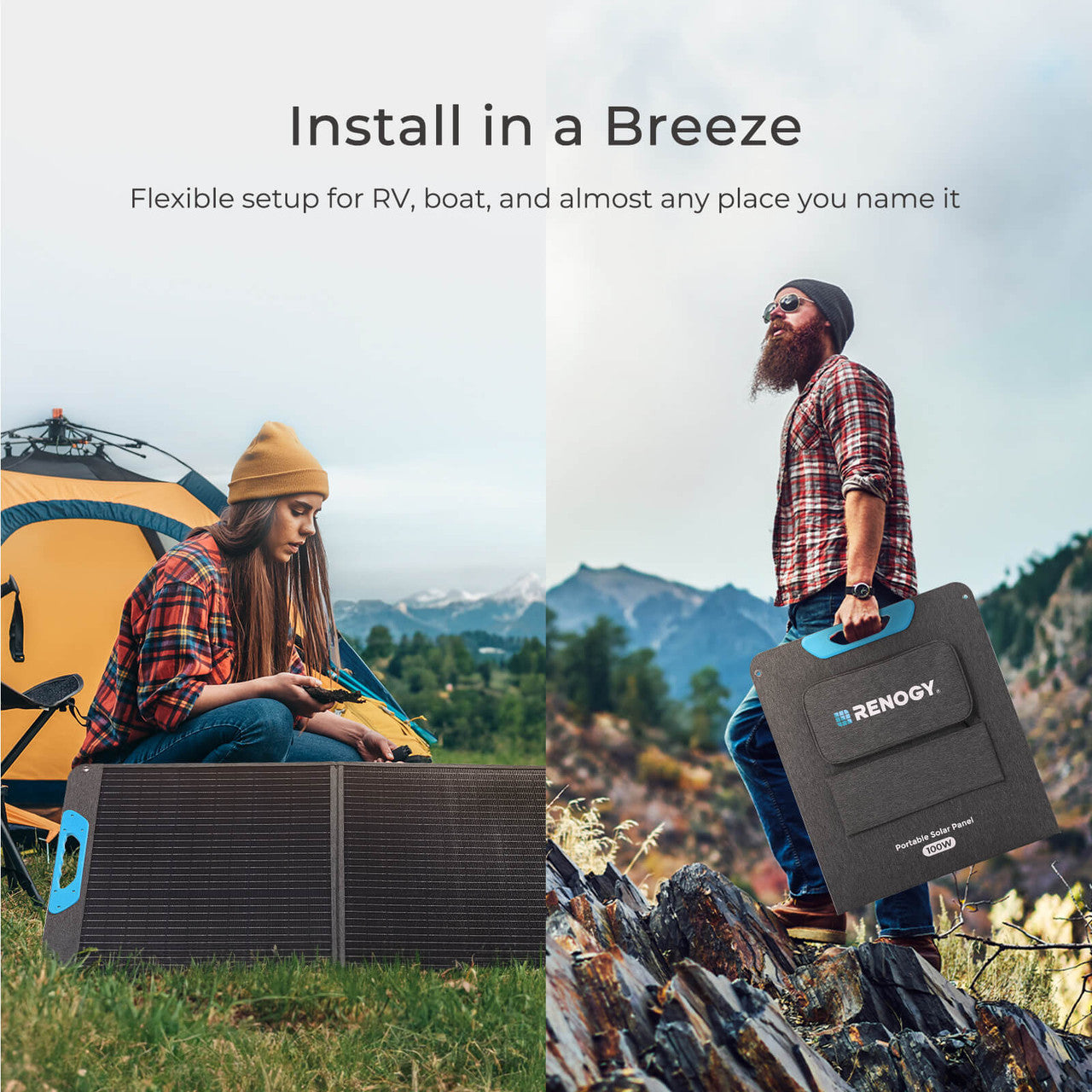 100W Portable Solar Panel