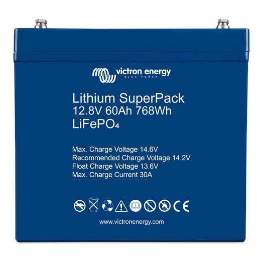 Victron Energy Lithium SuperPack 12.8V 60Ah (M6) BAT512060705