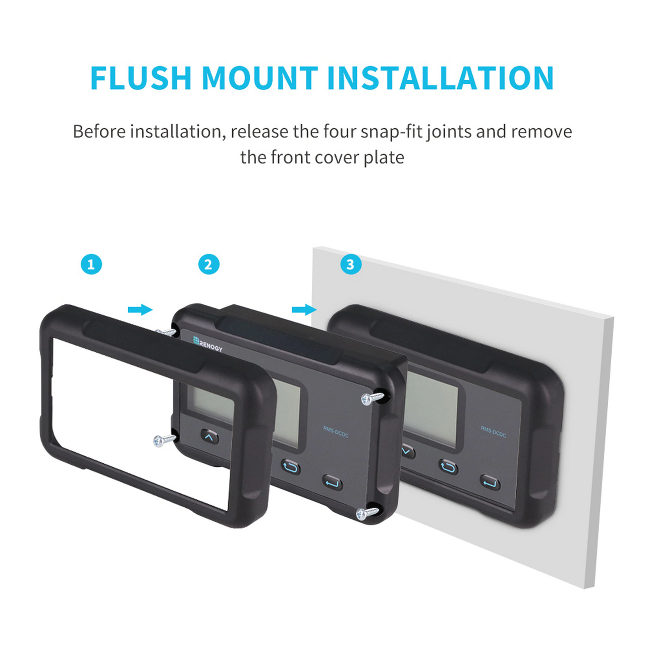 Monitoring Screen for 30/50A DC-DC MPPT Battery Charger