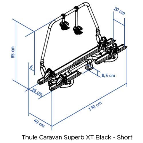 THULE CARAVAN SUPERB SHORT VERSION - BLACK