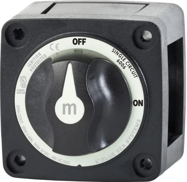Blue Sea Systems Switch Battery M-Series ON/OFF With Knob Black
