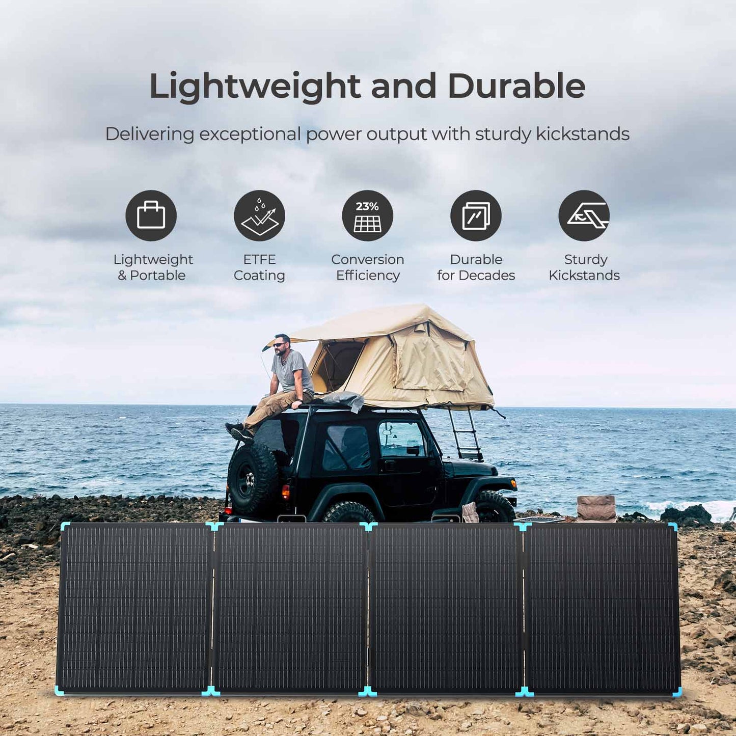 400W Lightweight Portable Solar Suitcase
