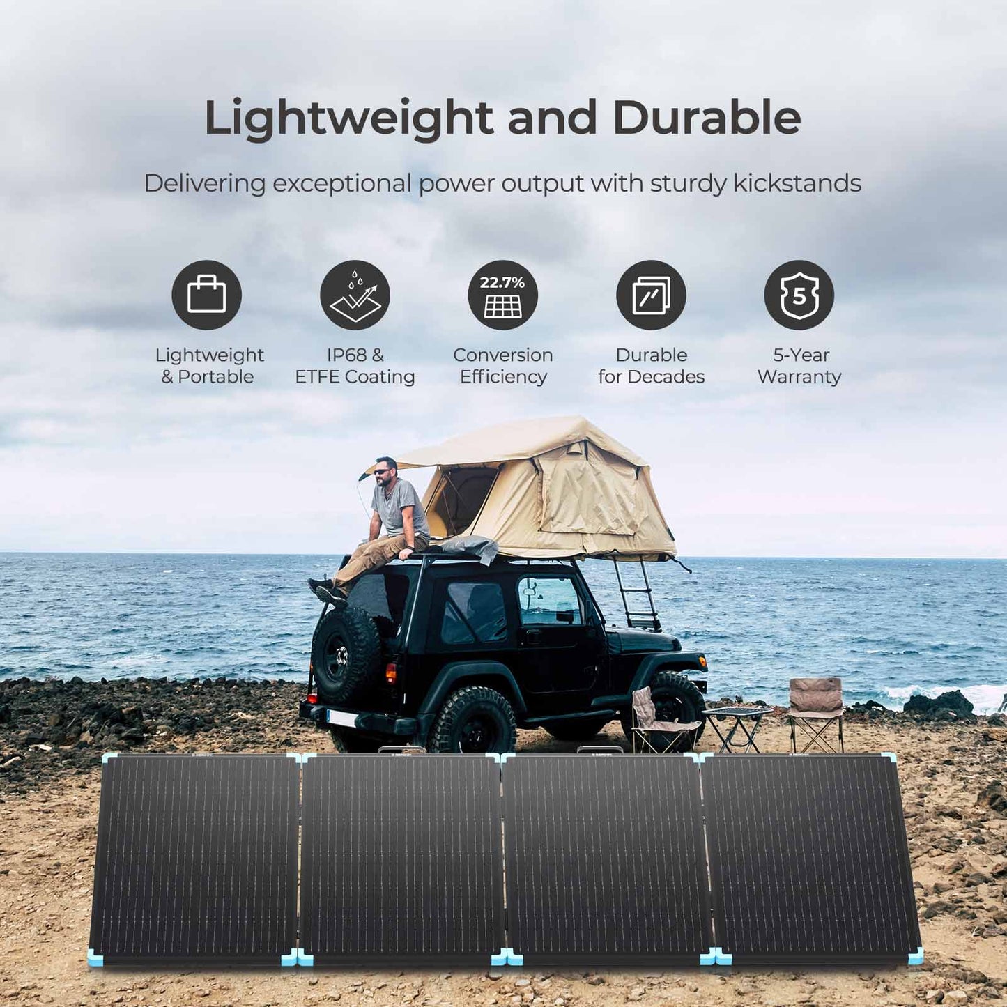 400W Lightweight Portable Solar Suitcase