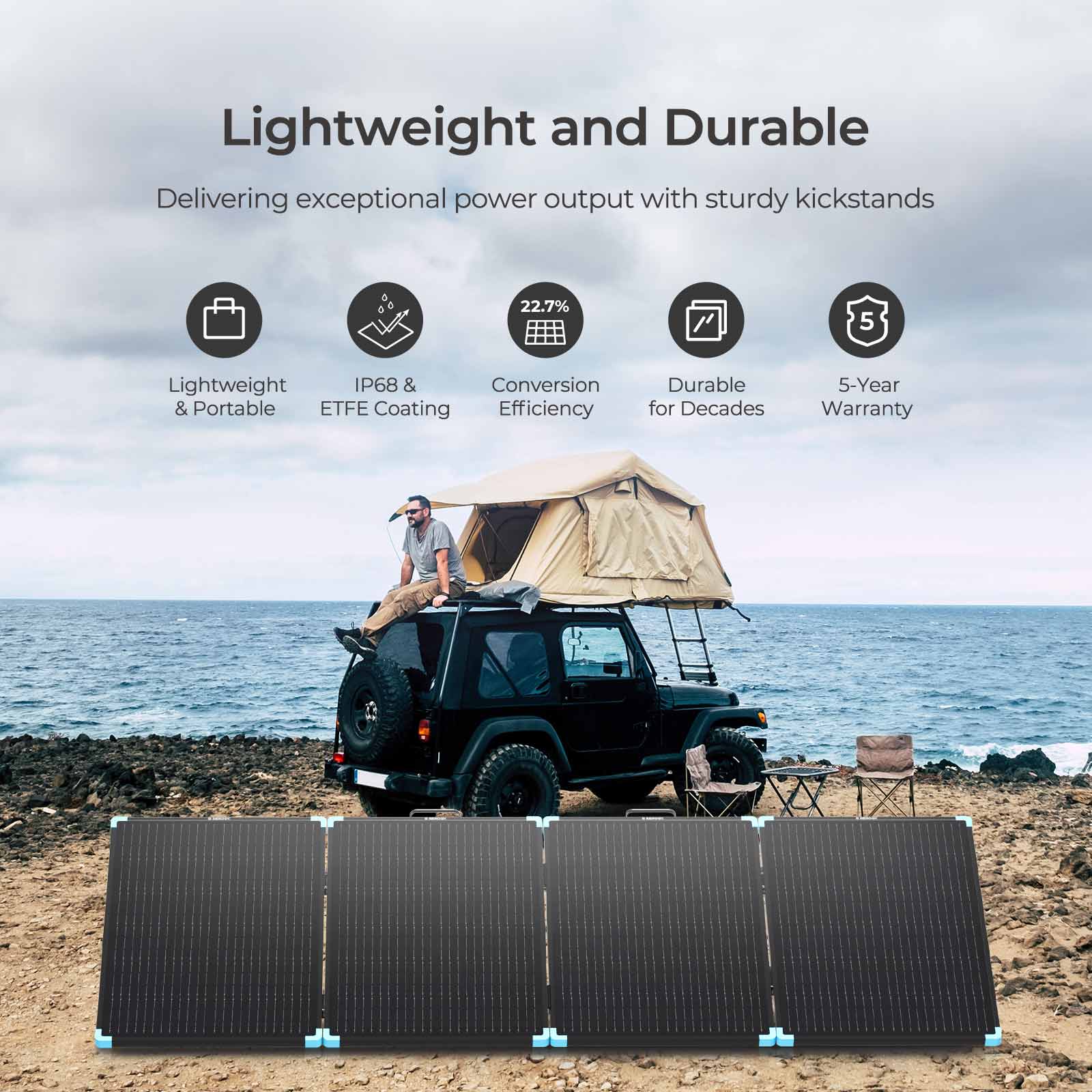 400W Lightweight Portable Solar Suitcase