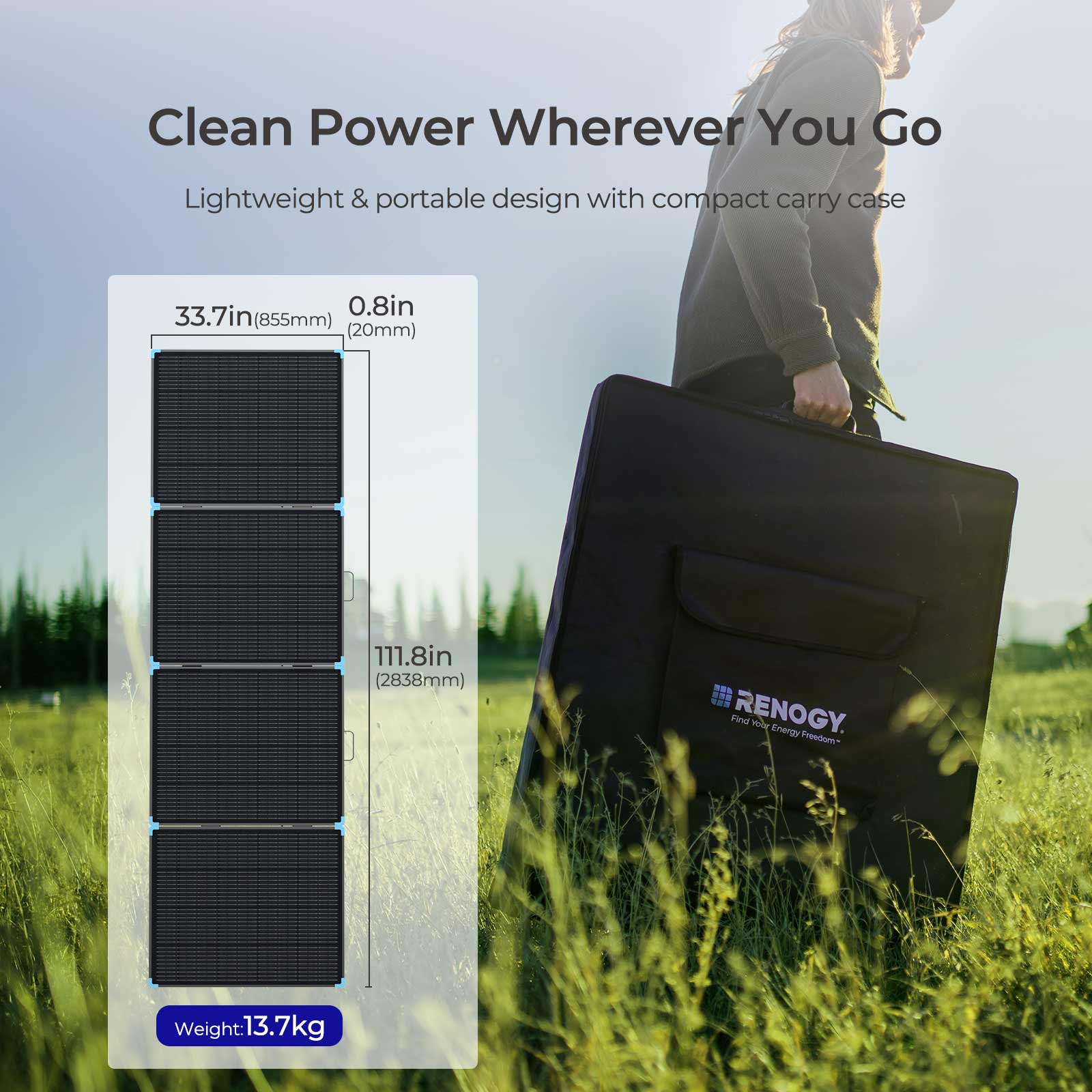 400W Lightweight Portable Solar Suitcase
