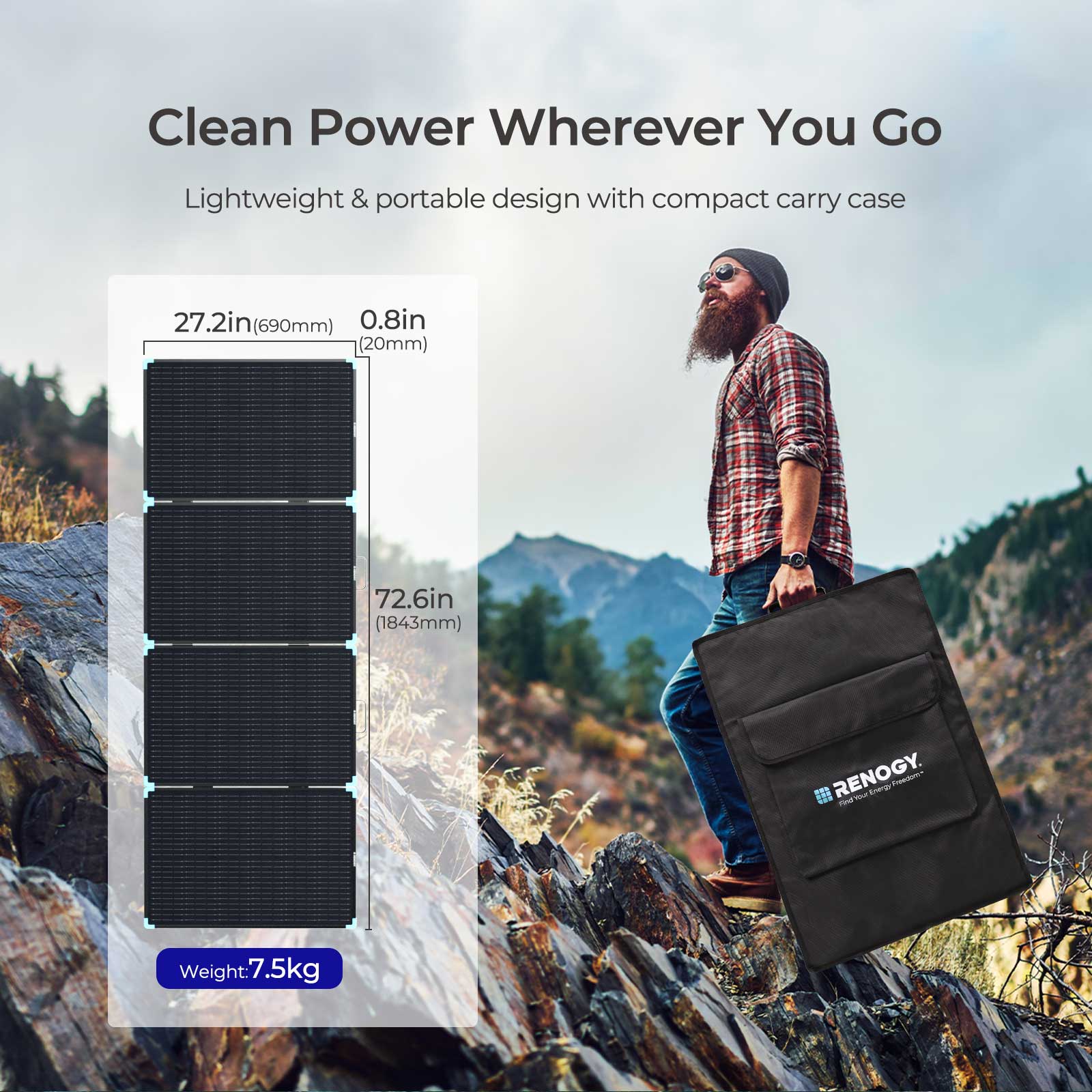 400W Lightweight Portable Solar Suitcase