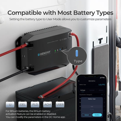 12V 20A DC to DC Battery Charger