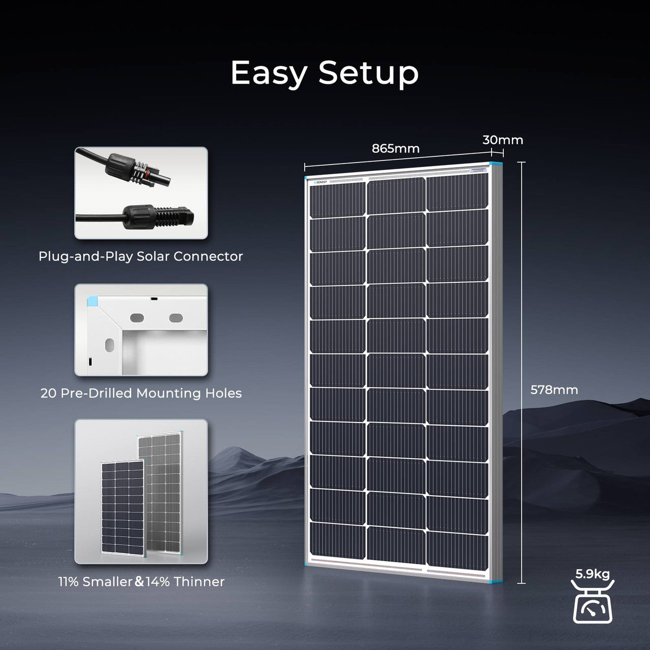 16BB N-Type 100W Solar Panel