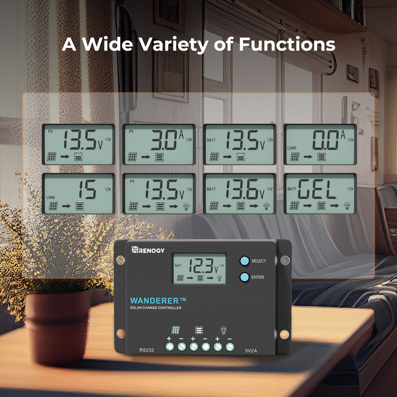Wanderer 10A PWM Charge Controller