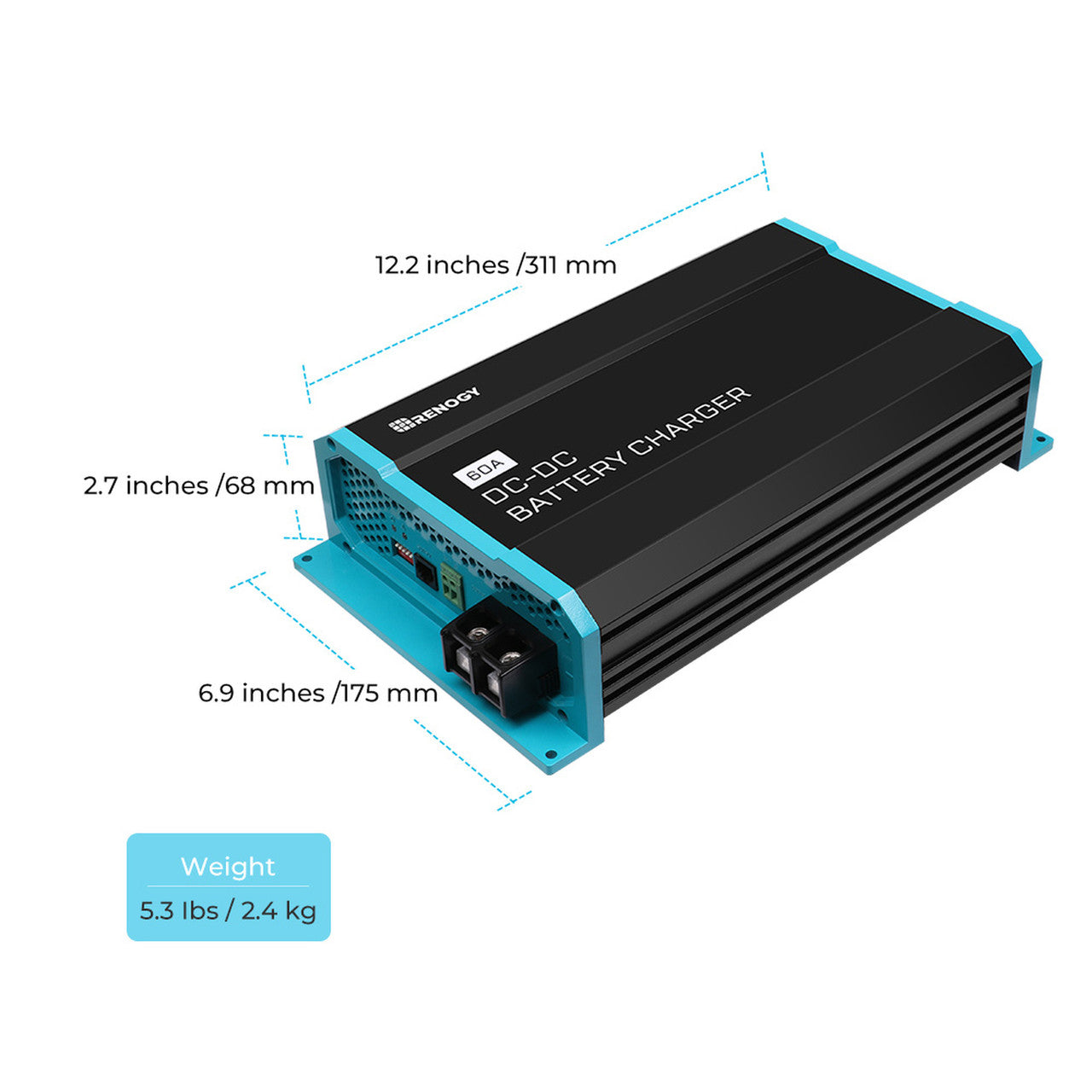 12V 60A DC to DC On-Board Battery Charger
