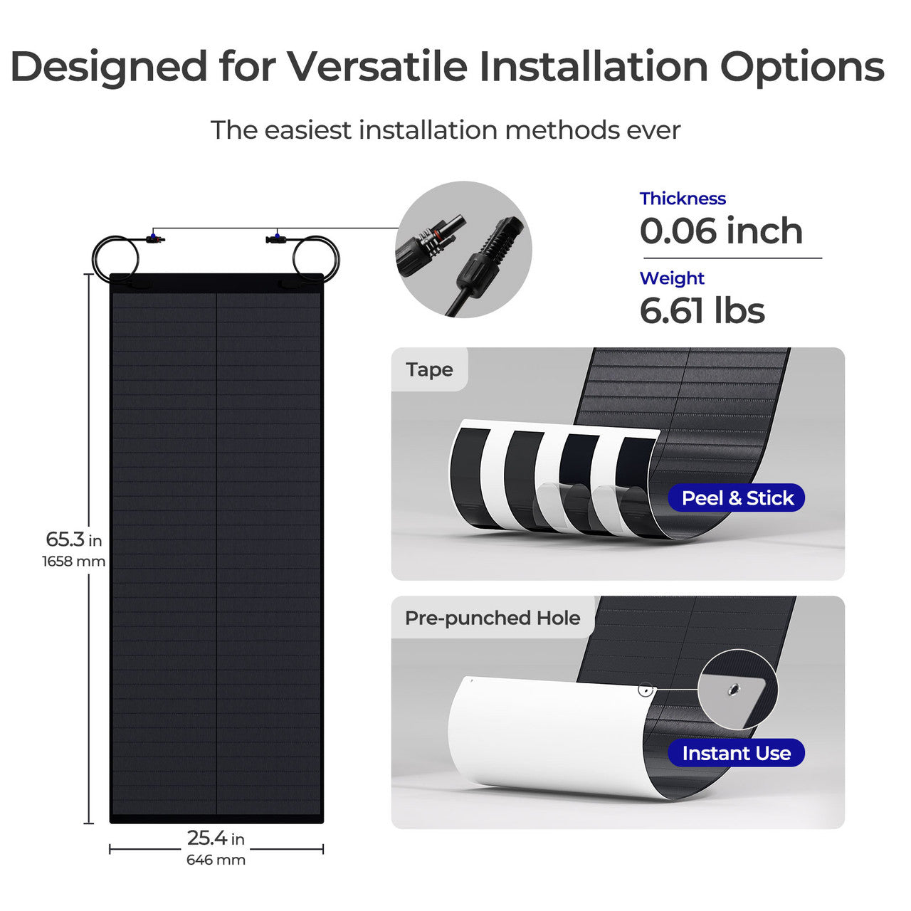 150 Watt CIGS Flexible Thin-film Solar Panel
