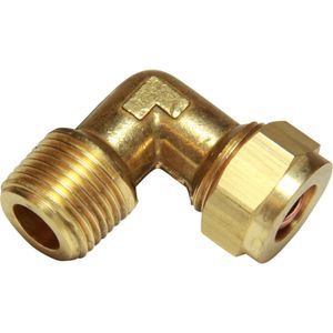 AG Brass Compression Elbow (1/4" BSPT Male to 3/16" Compression)