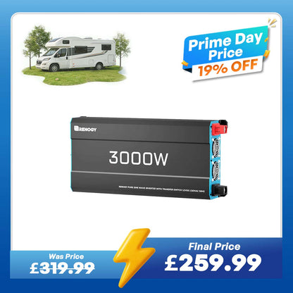 12V 3000W Pure Sine Wave Inverter with UPS Backup