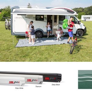 Fiamma Polar White F45S 260 Awning Evergreen Fabric (06280H01E)