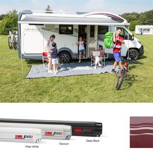 Fiamma Polar White F45S 260 Awning Bordeaux Fabric (06280H01D)