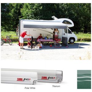 Fiamma Polar White F45L 450 Awning Evergreen Fabric (06530-01E)