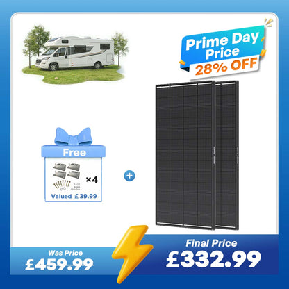 ShadowFlux 12V 200W Anti-Shading Solar Panel