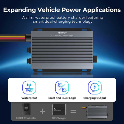RENOGY IP67 50A DC-DC  Battery Charger with MPPT