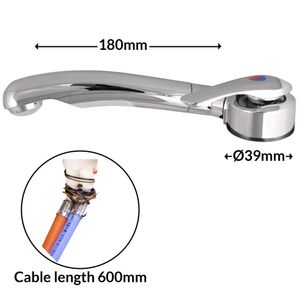 Single Lever Twist Mixer Tap Left Hand