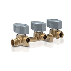 Truma VK3 10mm 3 Way Gas Manifold Valve with Brass Olives & Nuts