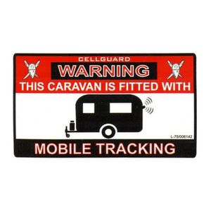 Tracking Fitted Sticker for Caravan