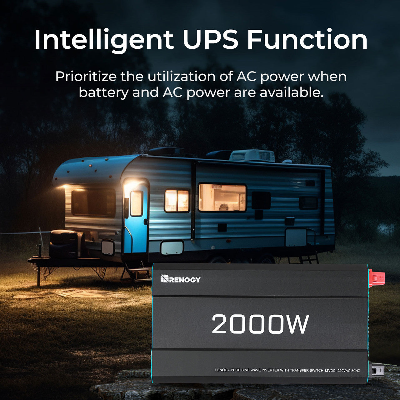12V 3000W Pure Sine Wave Inverter with UPS Backup