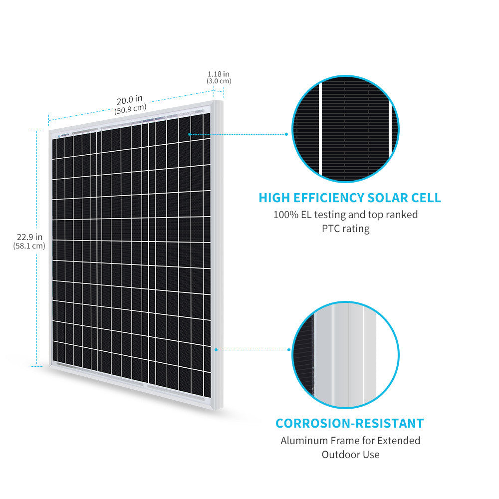 12V 50W Monocrystalline Small Solar Panels