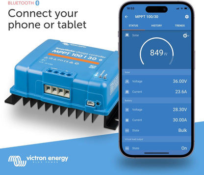 Victron MPPT 100/30 - SmartSolar Charge Controller - SCC110030210