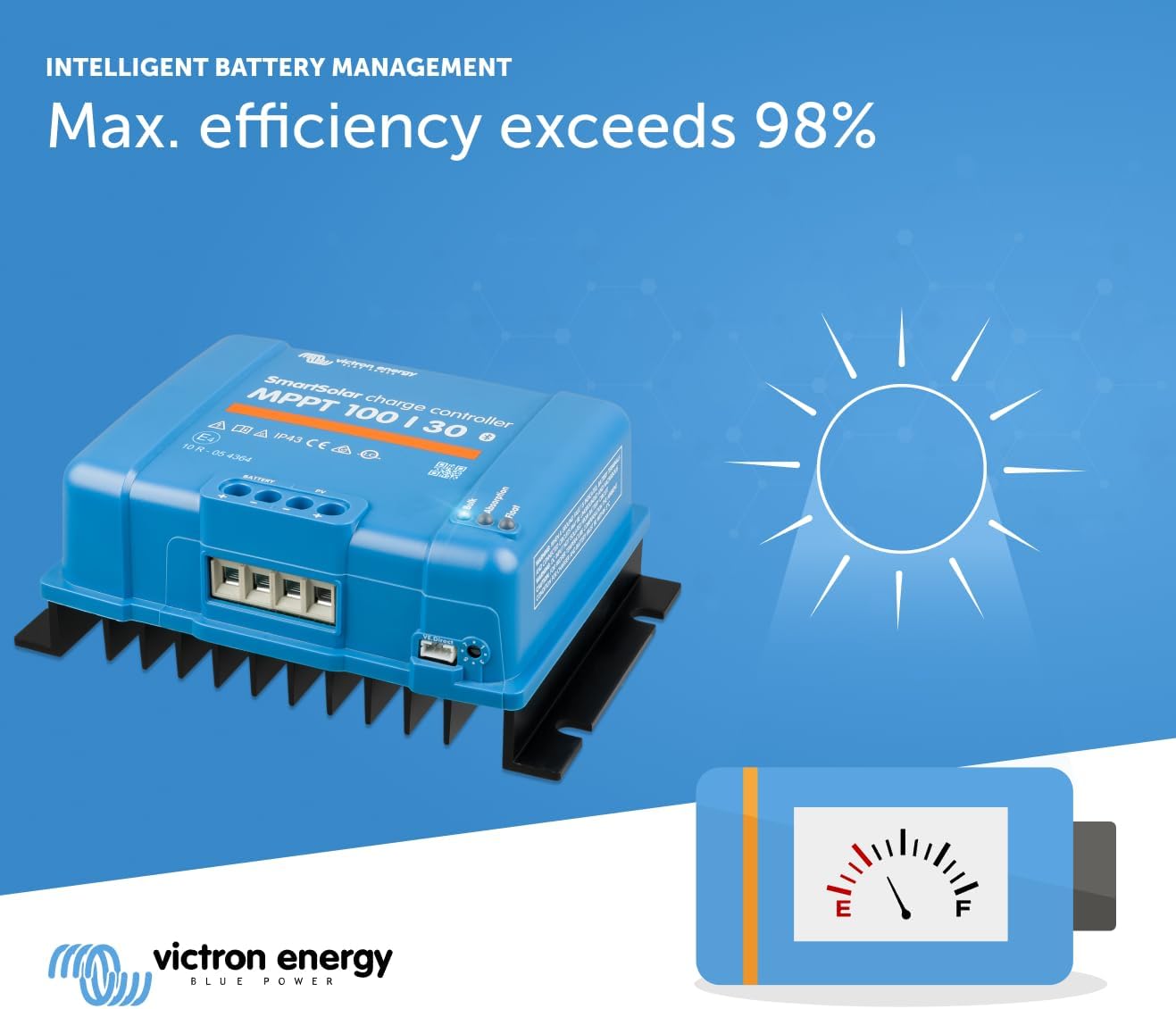 Victron MPPT 100/30 - SmartSolar Charge Controller - SCC110030210