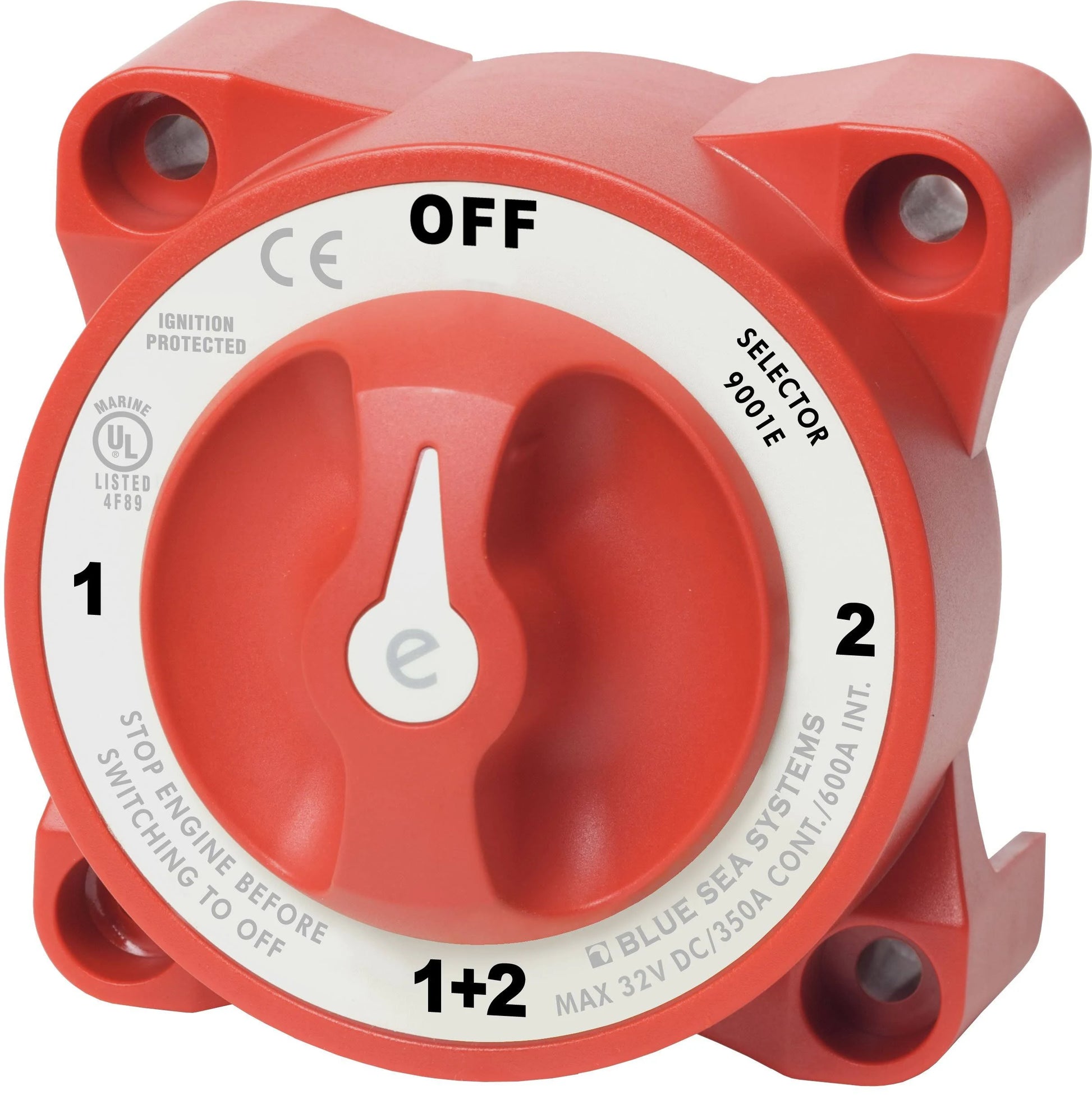Blue Sea Battery Switch - e-Series 350A 4 Way Isolator - 9001EB
