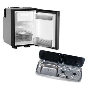 Dometic NRX50 Fridge and 9222 Hob/Sink Unit Bundle (Sink on Left)