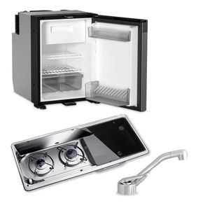 Dometic NRX50 Fridge, 9722 Hob/Sink Unit & Tap Bundle (Sink on Right)