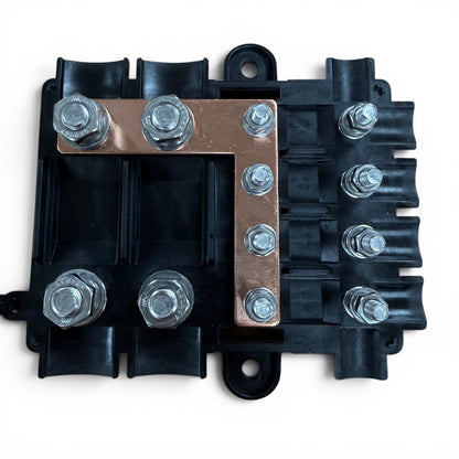 Six Way Power Distribution Fuse Box for Mega & Midi Fuses 12/24V