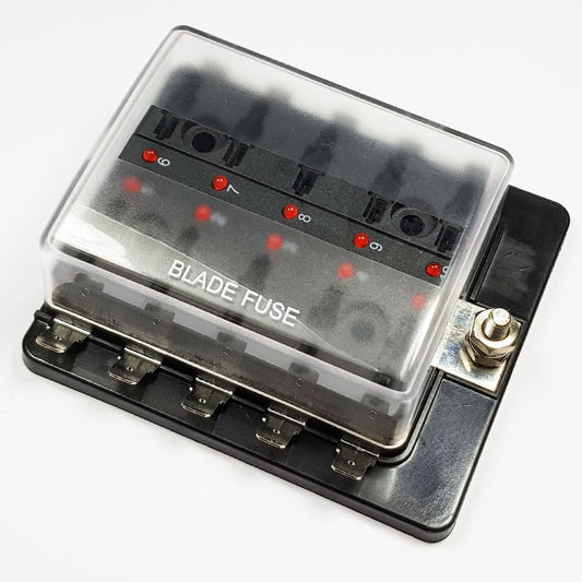 10-Way Blade Fuse Box with Failure Light