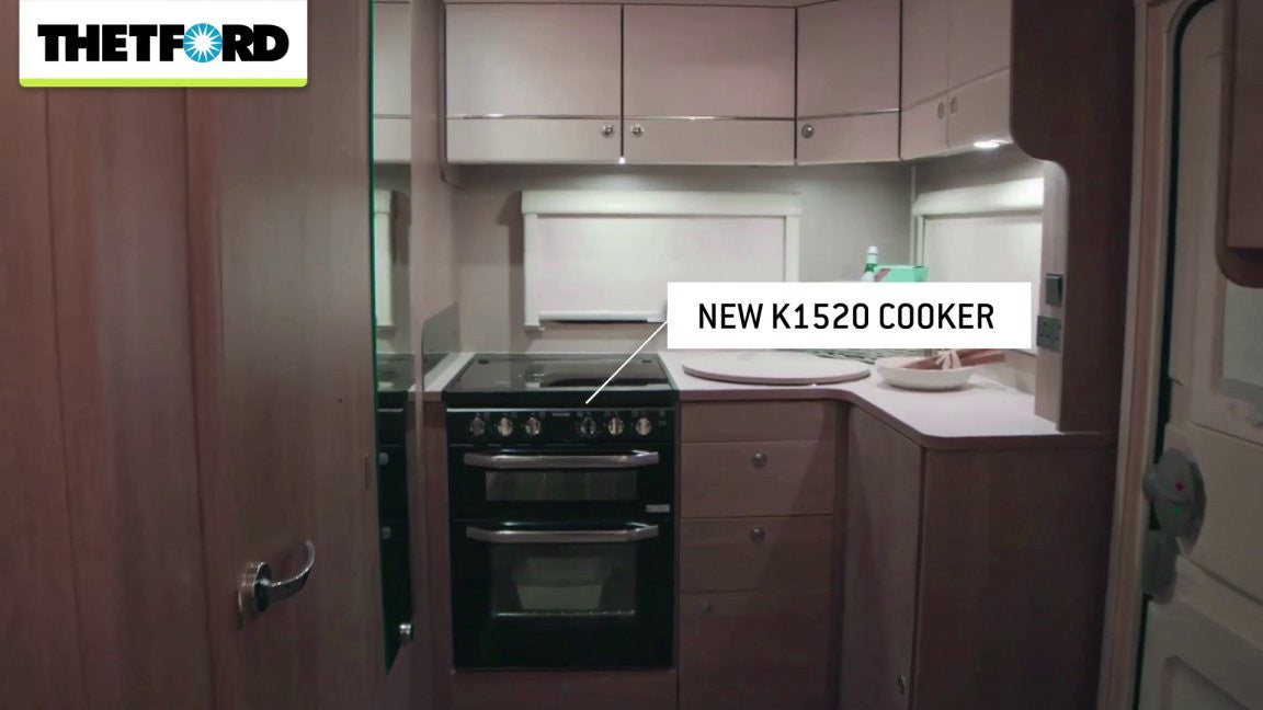 Thetford K1520 Lightweight Oven and Hob Cooker With Dual Fuel Option