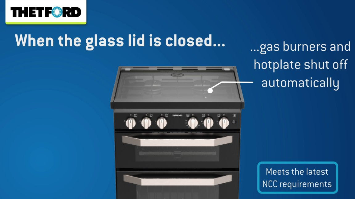 Thetford K1520 Lightweight Oven and Hob Cooker With Dual Fuel Option