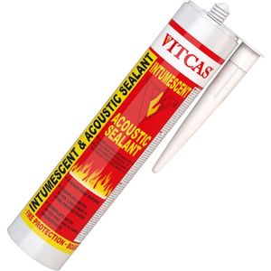 Vitcas Intumescent Acoustic Sealant / Mastic in White (310ml)