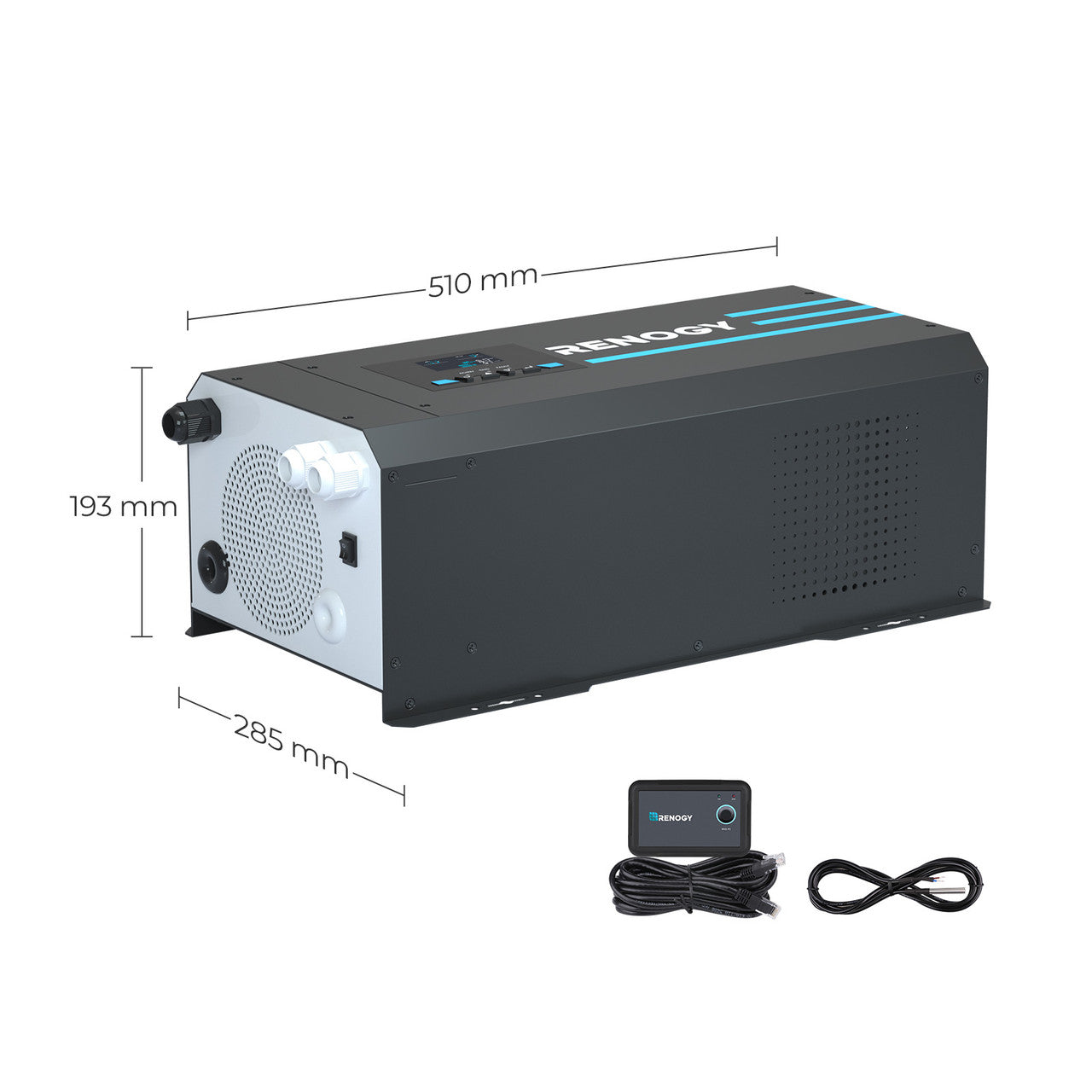 3000W 12V Pure Sine Wave Inverter Charger w/ LCD