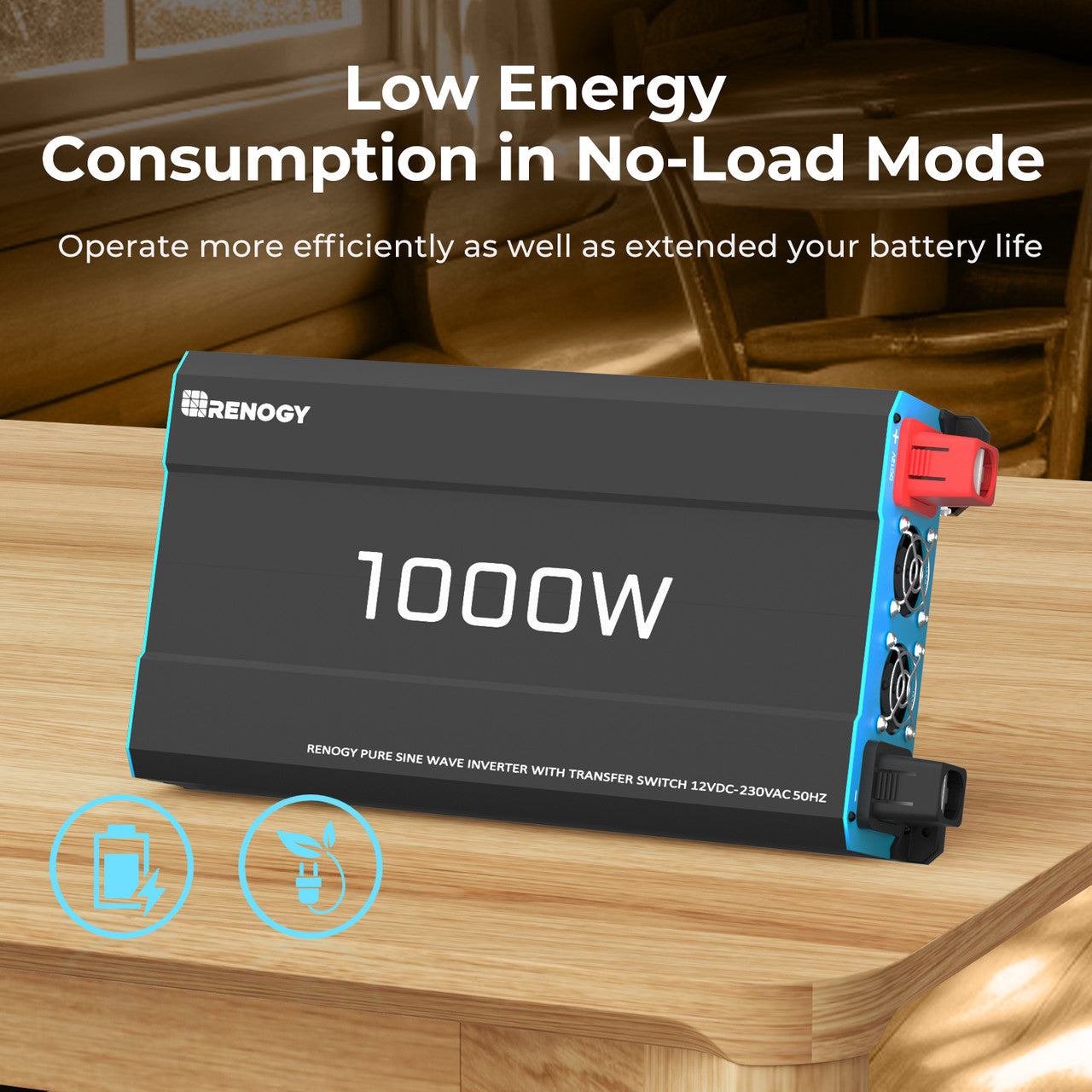 12V 1000W Pure Sine Wave Inverter with UPS Backup