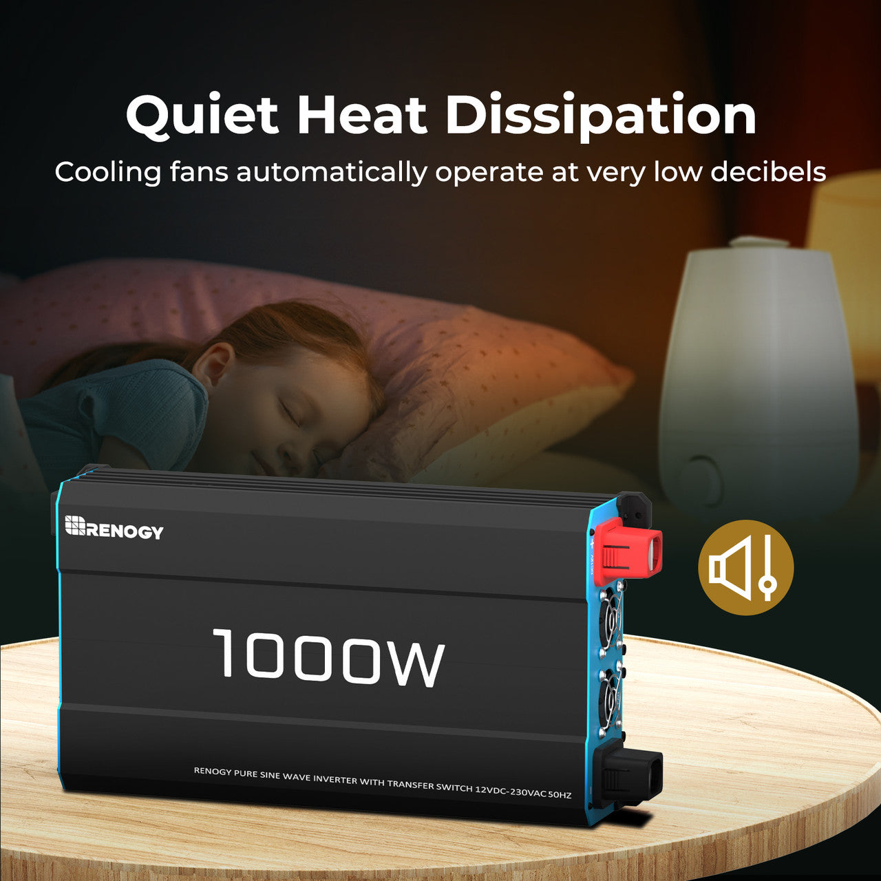 12V 1000W Pure Sine Wave Inverter with UPS Backup