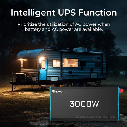 12V 2000W Pure Sine Wave Inverter with UPS Backup