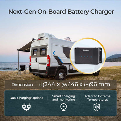 12V 50A DC-DC On-Board Battery Charger with MPPT