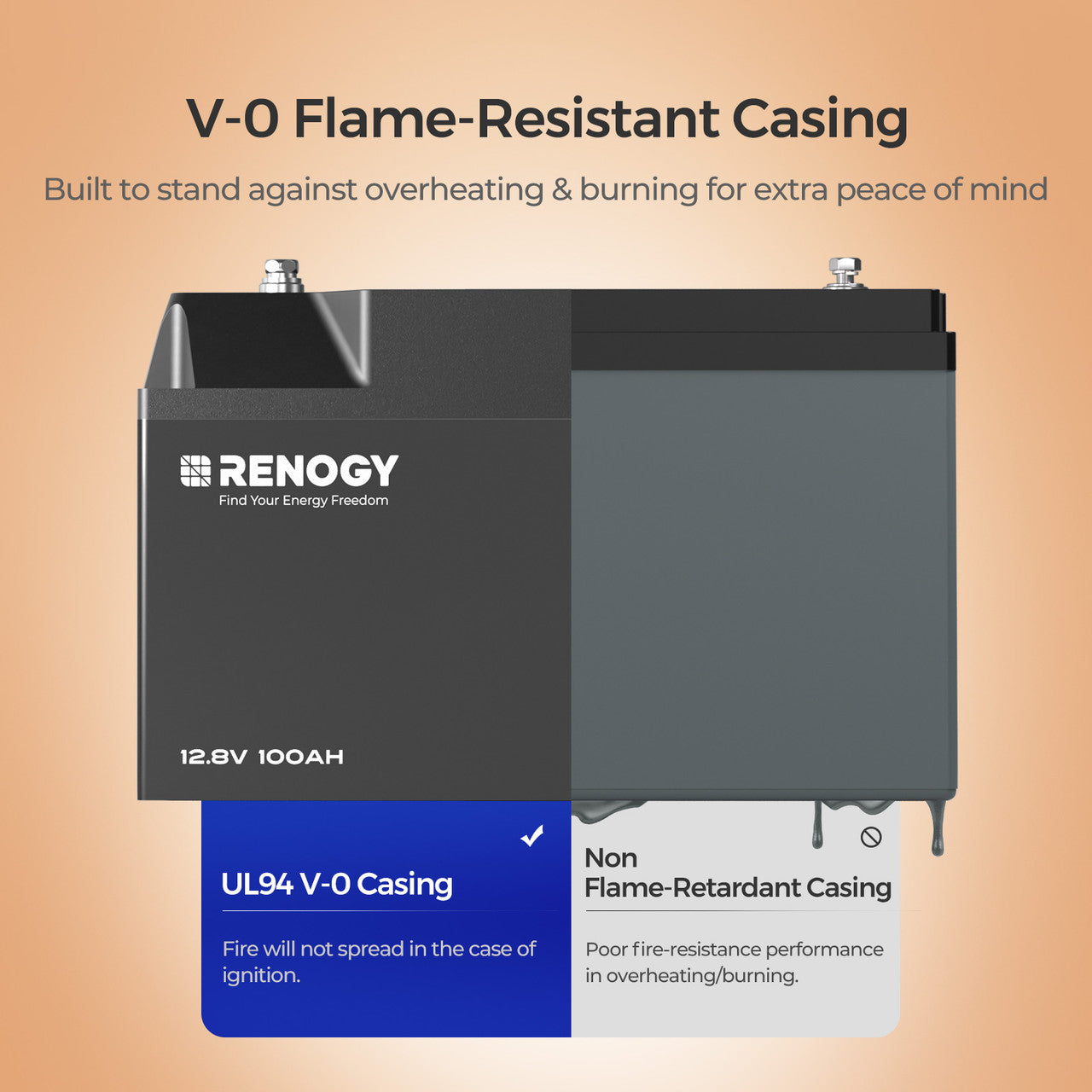 Pro-12V 100Ah Deep Cycle Lithium Iron Phosphate Battery w/Bluetooth & Self-heating Function