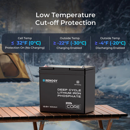 DuoHeat Tech - Core Mini 12V 100Ah Lithium Iron Phosphate Battery