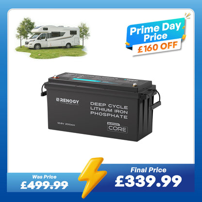 Core - 12V 200Ah Lithium Iron Phosphate Battery w/ Bluetooth