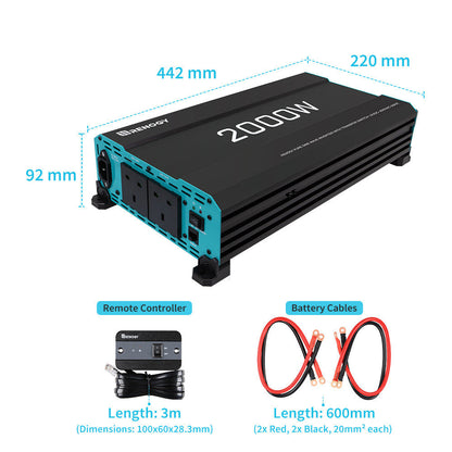 12V 3000W Pure Sine Wave Inverter with UPS Backup